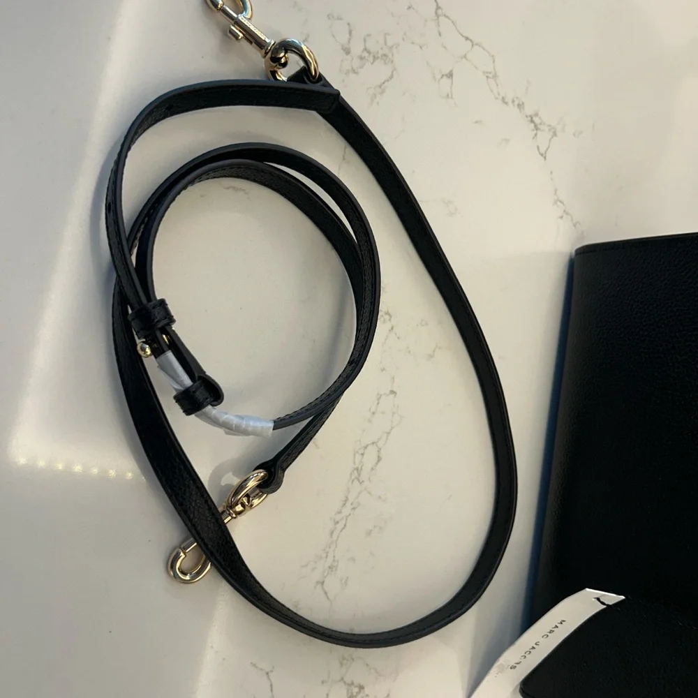 Marc Jacobs Black Mini Bag with Gold Accents - Picture 6 of 9